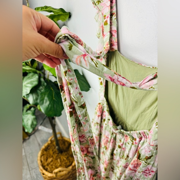 EN SAISON Maris Floral A-Line Dress Fairycore Shabby Chic Ruffle Dress  size S - Picture 5 of 8